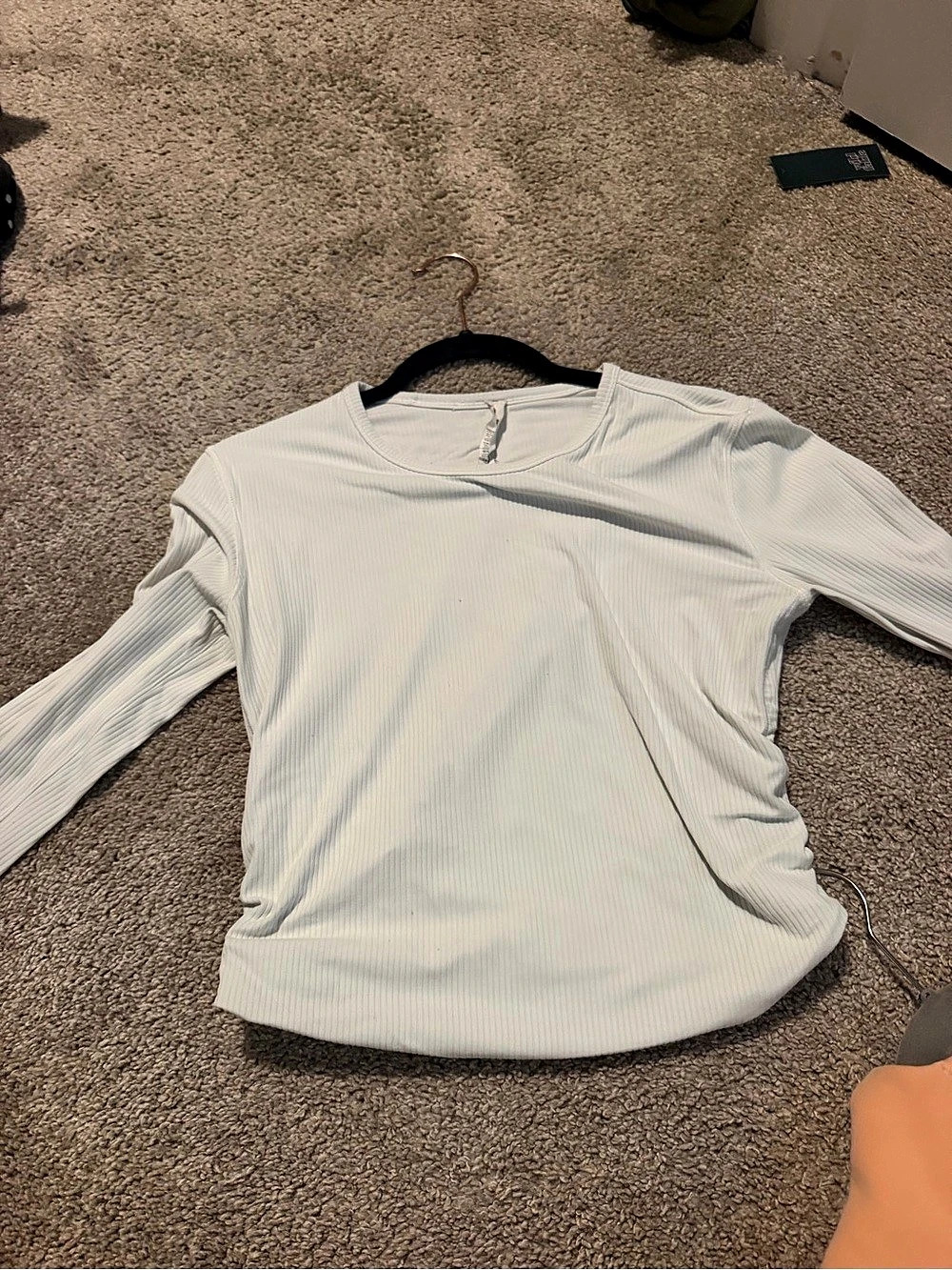 Lululemon All It Takes Back-Twist Ribbed Long-Sleeve Shirt White